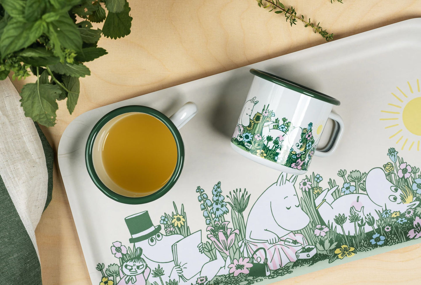 Moomin Enamel Mug 12.5oz In the Garden