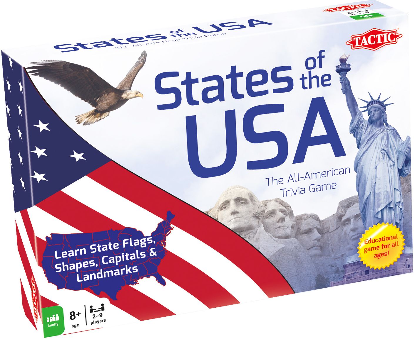 Tactic Toys 53281 States Of The Usa Trivia - Ages 8 And Up