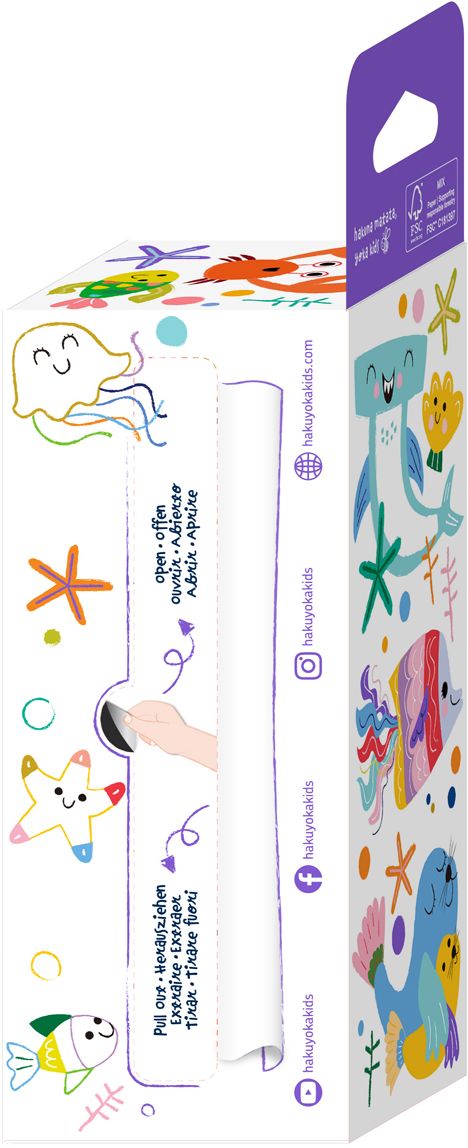 Mini Coloring Roll Kit - Sea Life