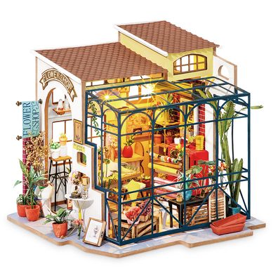 DIY Miniature House Emily's Flower Shop Theme