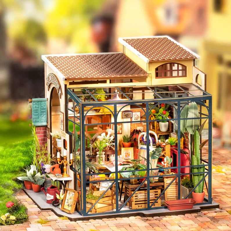 DIY Miniature House Emily's Flower Shop Theme