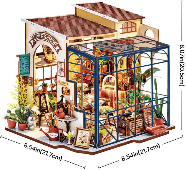 DIY Miniature House Emily's Flower Shop Theme