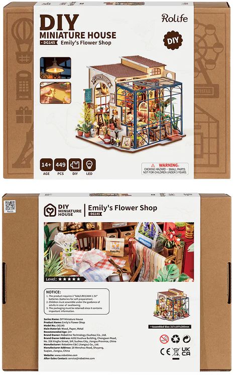 DIY Miniature House Emily's Flower Shop Theme
