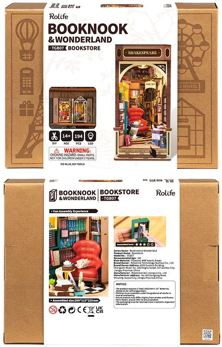 DIY Book Nook Bookstore Theme