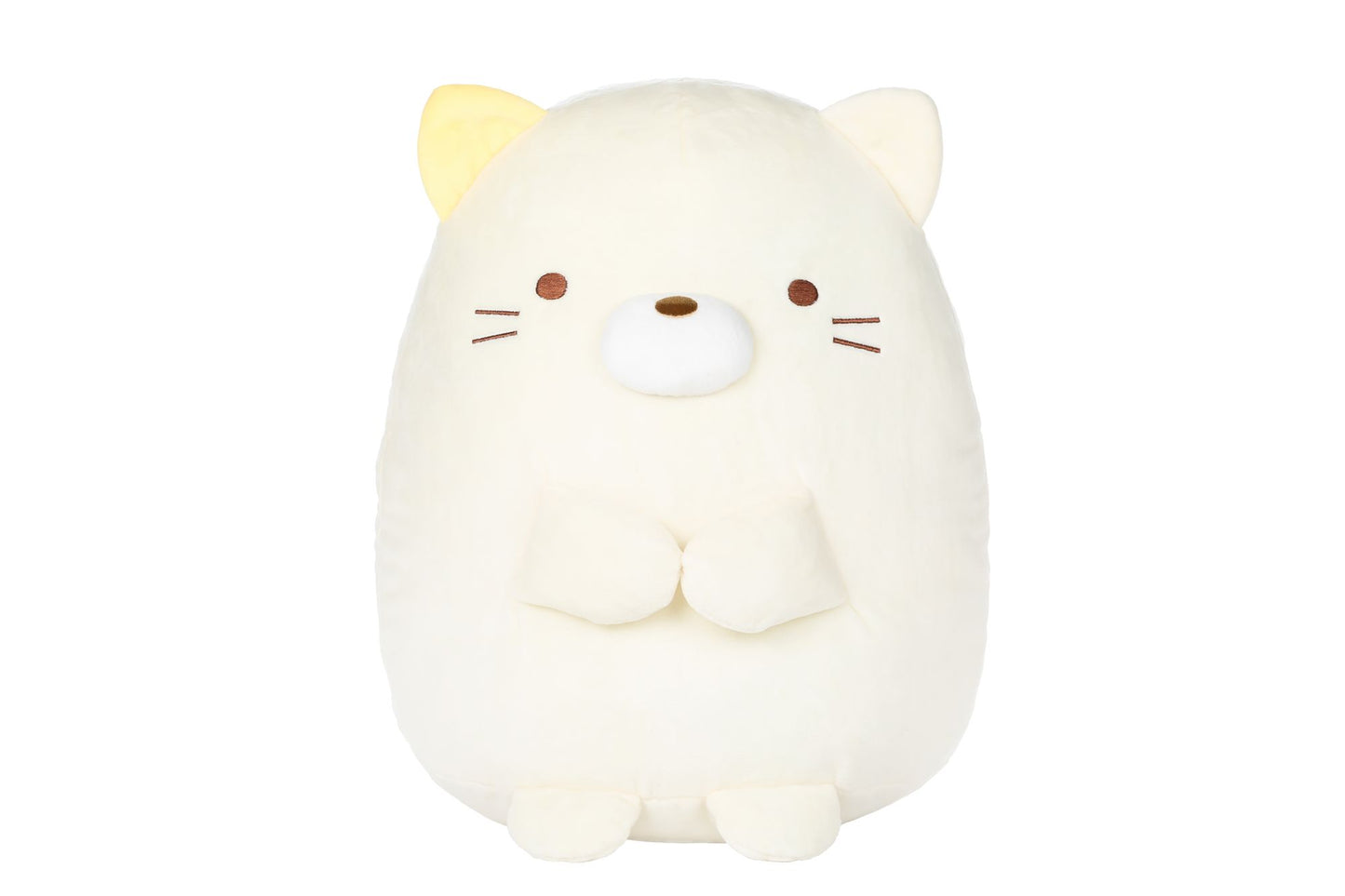 Medi Neko Wht Cat Plush