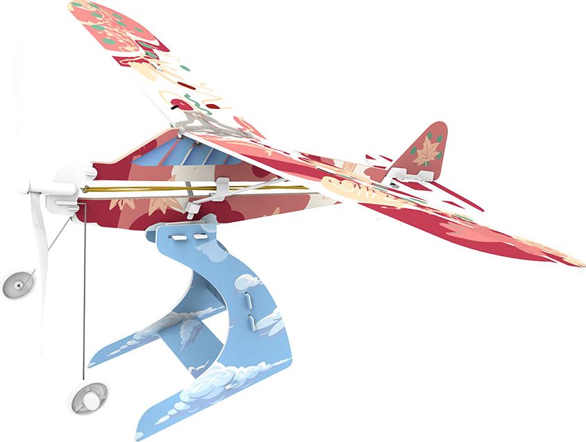 Rubber Band Airplane Science High Wing