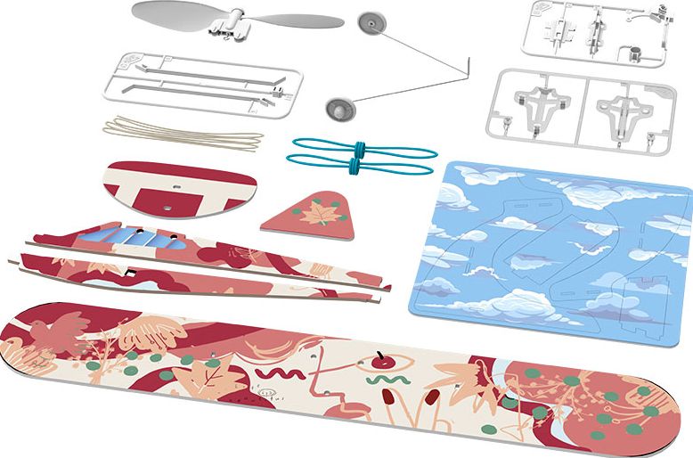 Rubber Band Airplane Science High Wing