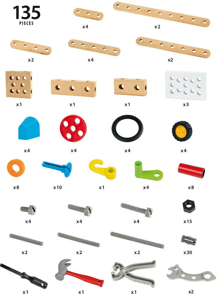 Builder Construction Set - 135 pieces