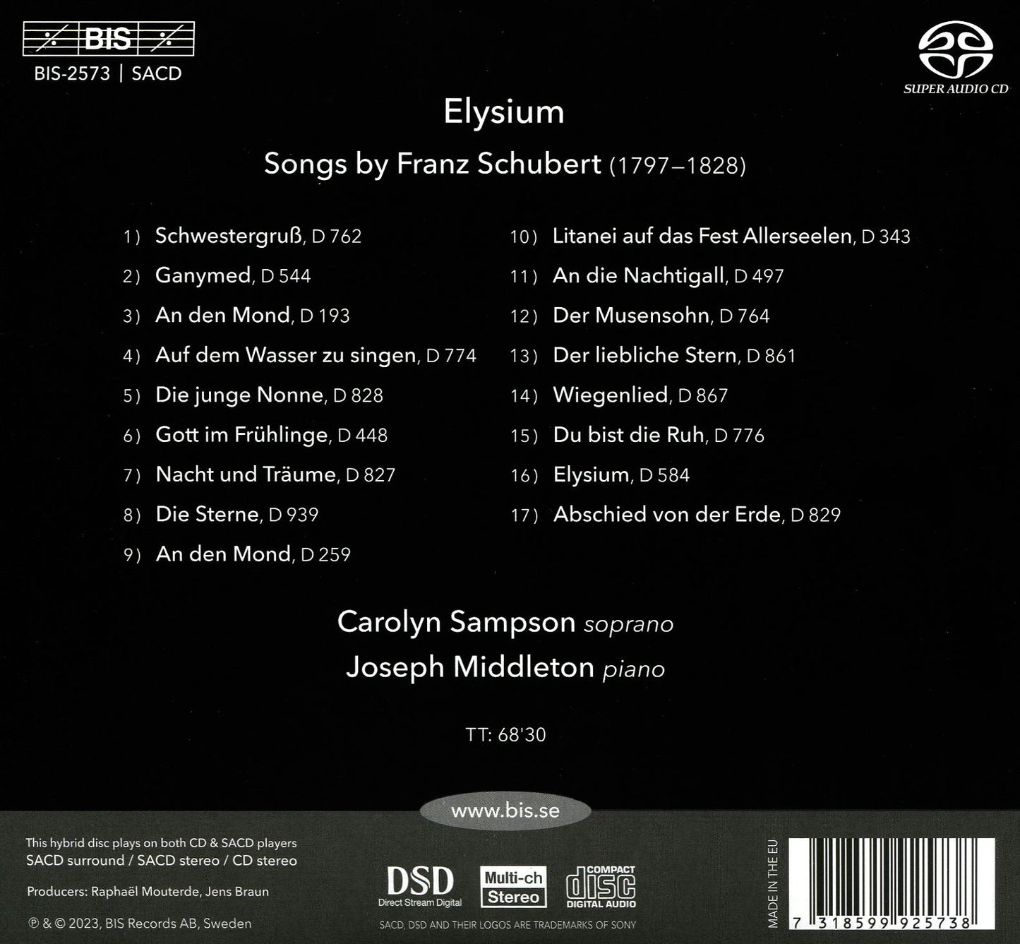 Elysium - A Schubert Recital (Hybr)