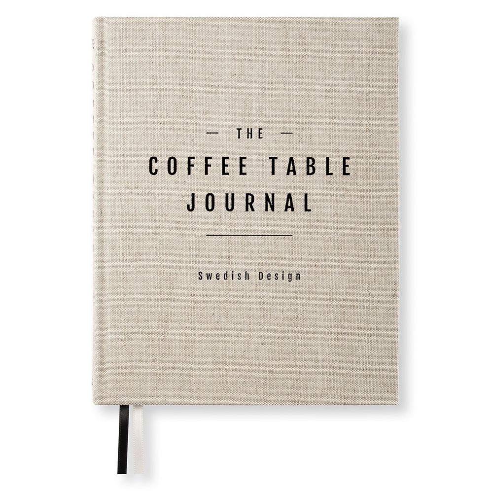 COFFEE TABLE JOURNAL, Clean, Rough Linen