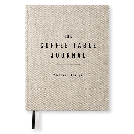 COFFEE TABLE JOURNAL, Clean, Rough Linen