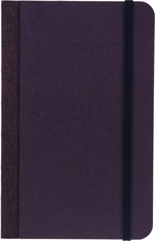 Ecoqua Plus Journal, 3.5 x 5.5, Fabric-Bound, Dotted, Wine