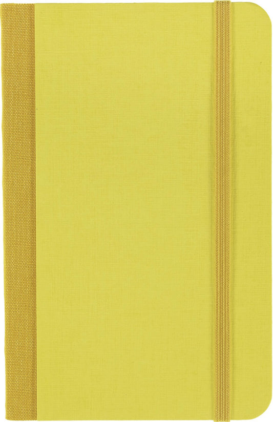 Ecoqua Plus Journal, 3.5 x 5.5, Fabric-Bound, Dotted, Yellow