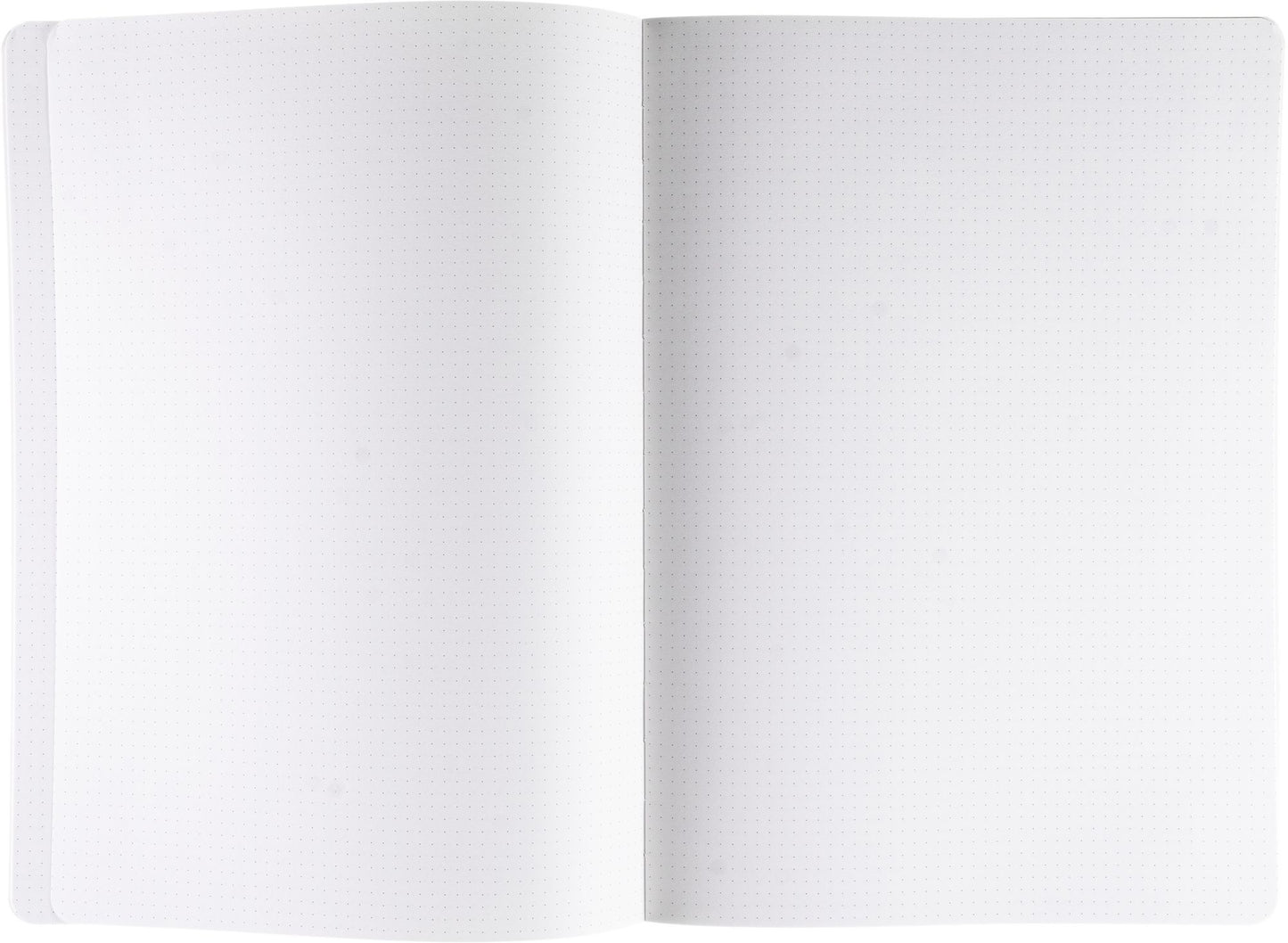 Ecoqua Plus Journal, A4, Fabric-Bound, Dotted, Black