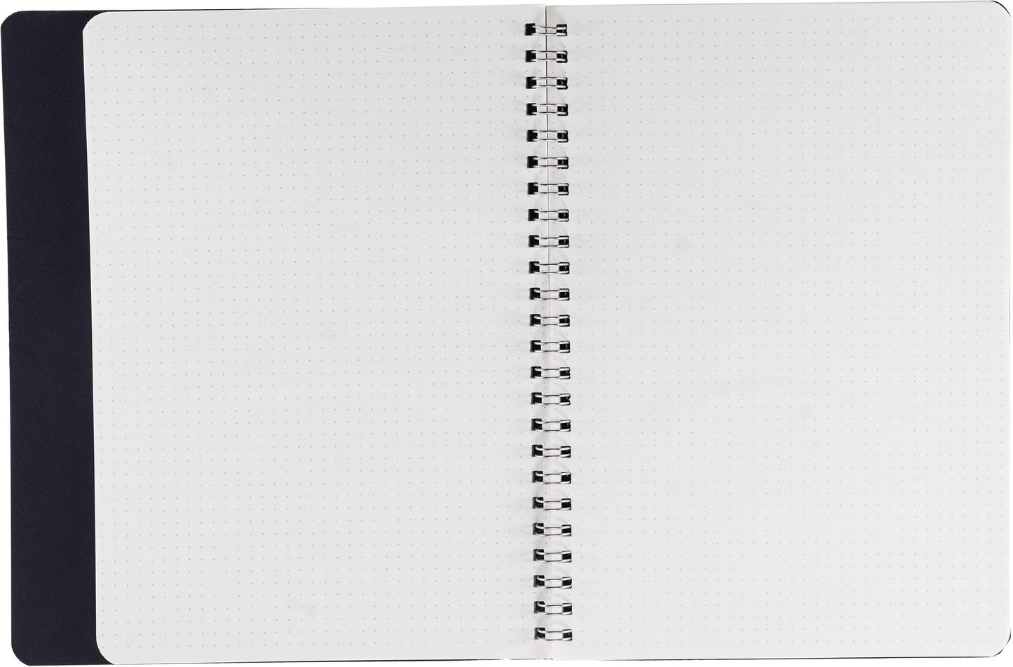 Ecoqua Plus Journal, A5, Hidden Spiral-Bound, Dotted, Navy