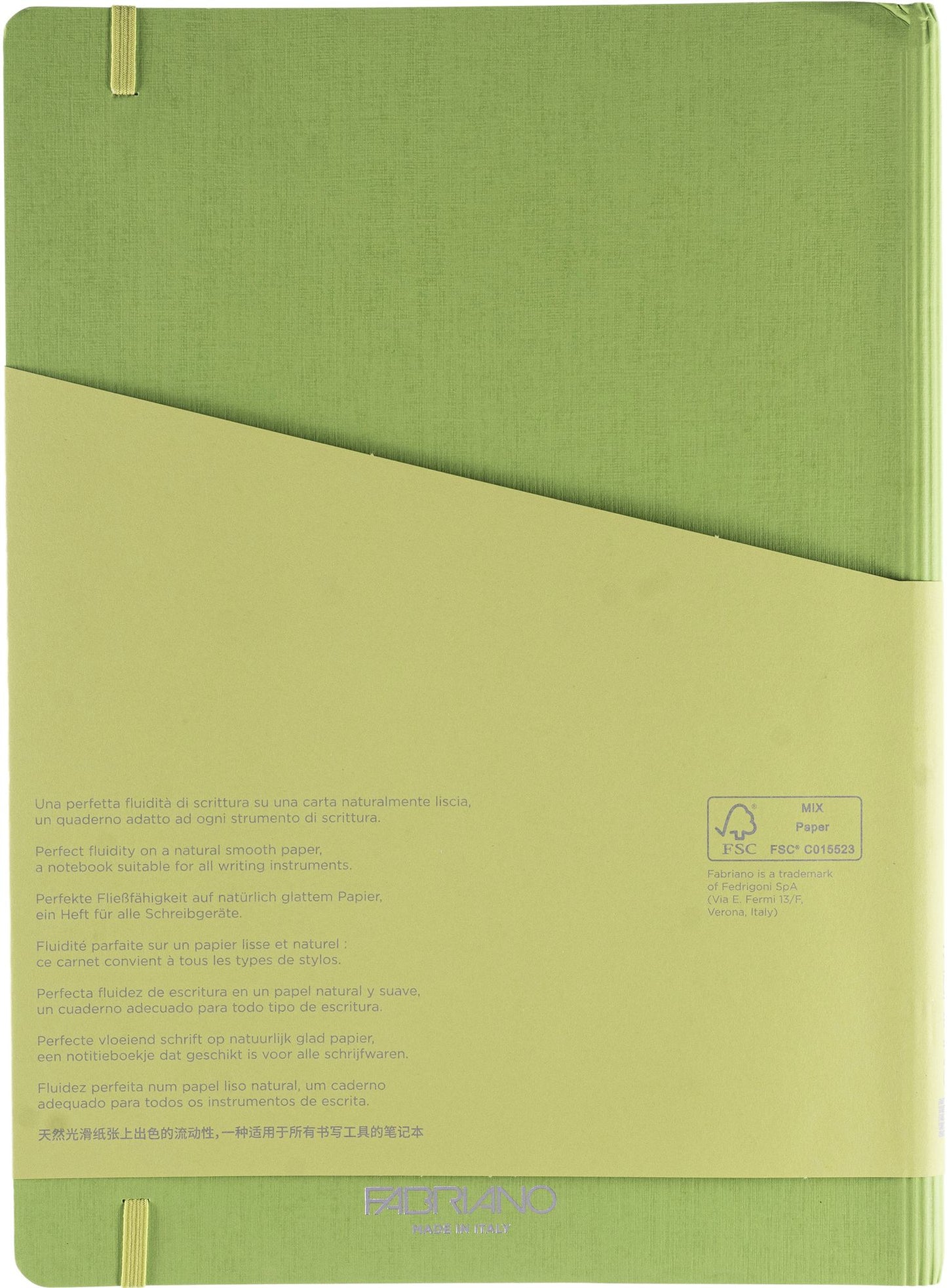 Ecoqua Plus Journal, A4, Hidden Spiral-Bound, Lined, Lime