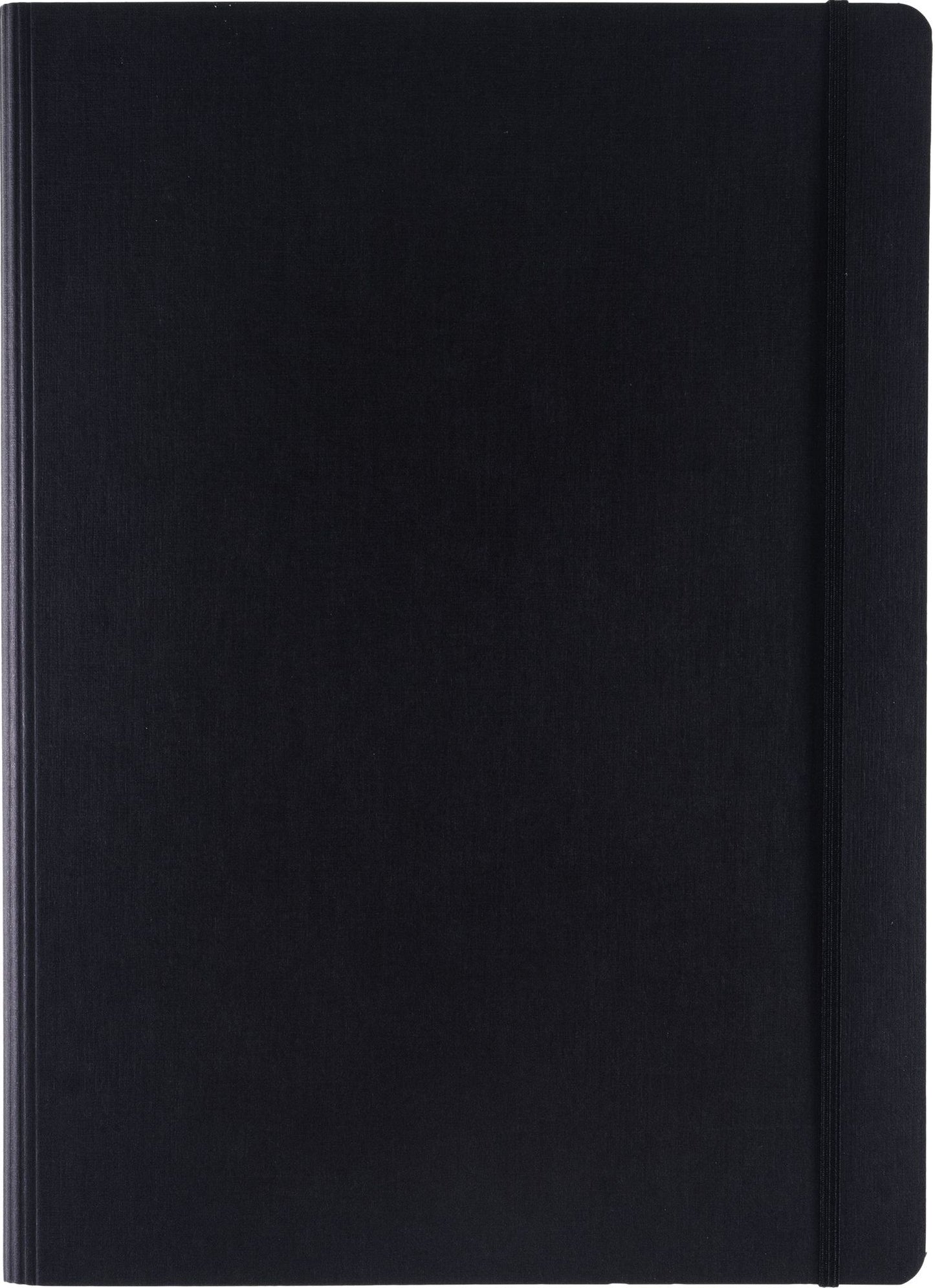 Ecoqua Plus Journal, A4, Hidden Spiral-Bound, Lined, Black