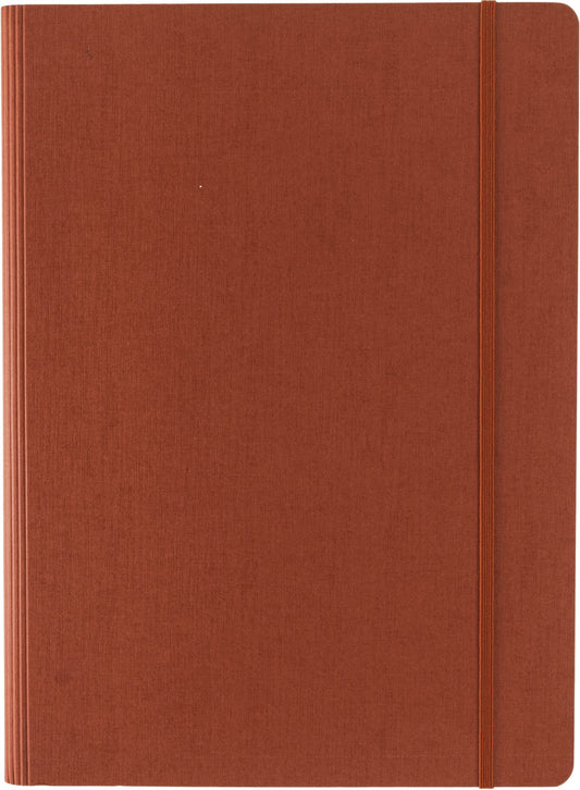 Ecoqua Plus Journal, A4, Hidden Spiral-Bound, Dotted, Red