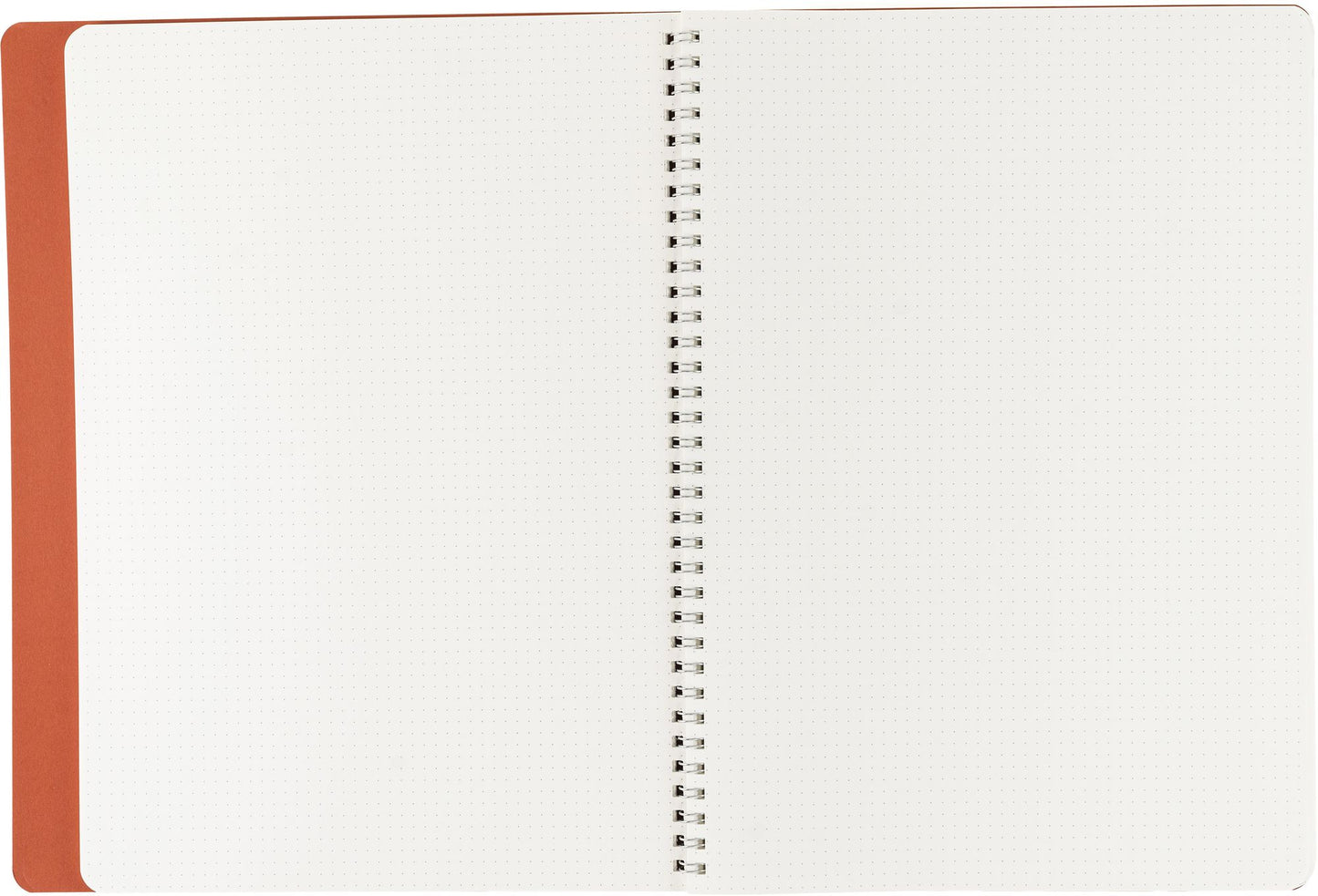Ecoqua Plus Journal, A4, Hidden Spiral-Bound, Dotted, Red