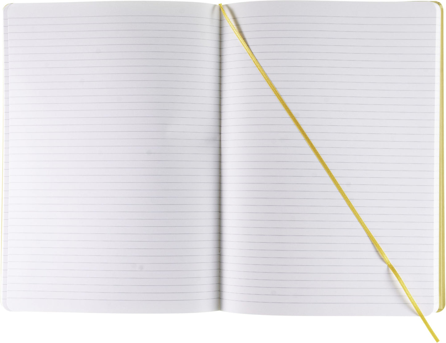 Ecoqua Plus Journal, A4, Stitch-Bound, Lined, Yellow