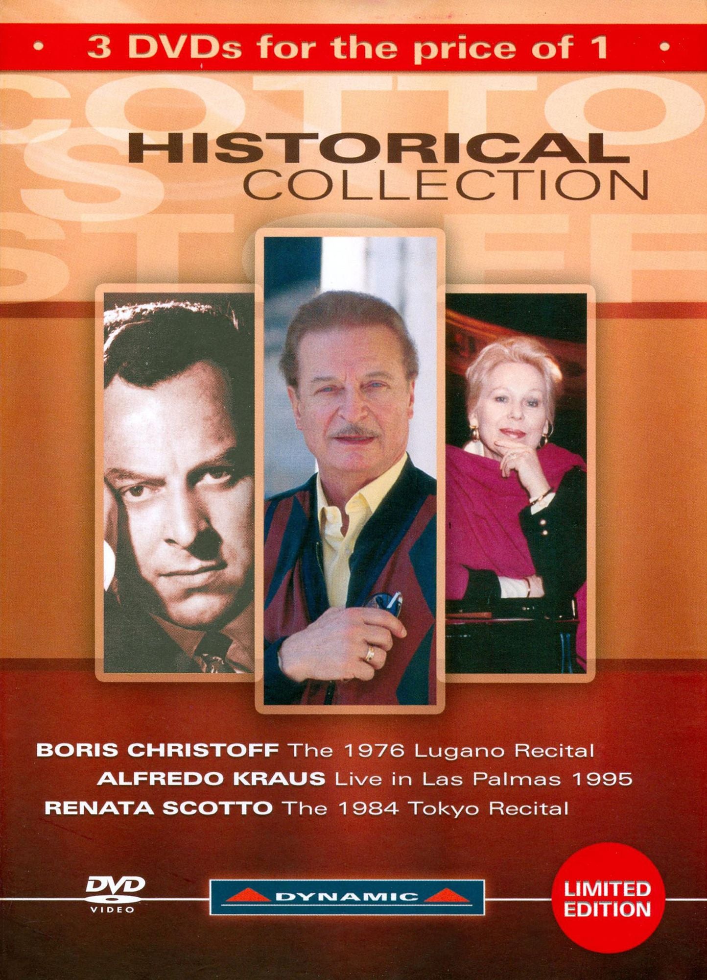 Historical Collection: Alfredo Kraus/Boris Christoff/Renata Scotto [3 Discs]