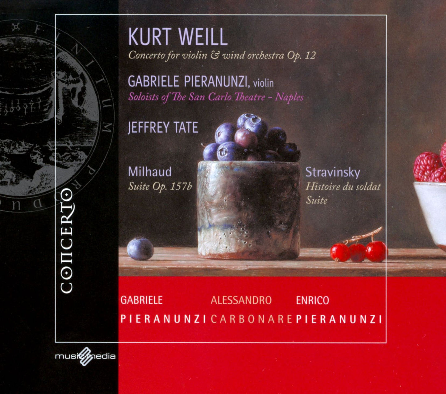 Concerto For Violin & Wind Orchestra, Op. 12 (Weill / Pieranunzi / Soloists Of San Carlo Theatre)