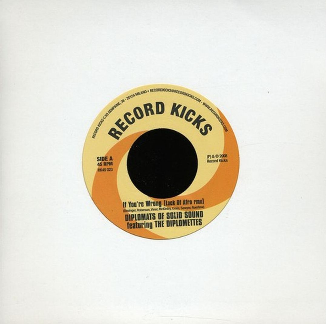 If You're Wrong (Lack Of Afro Remix) (Diplomats Of Solid Sound)