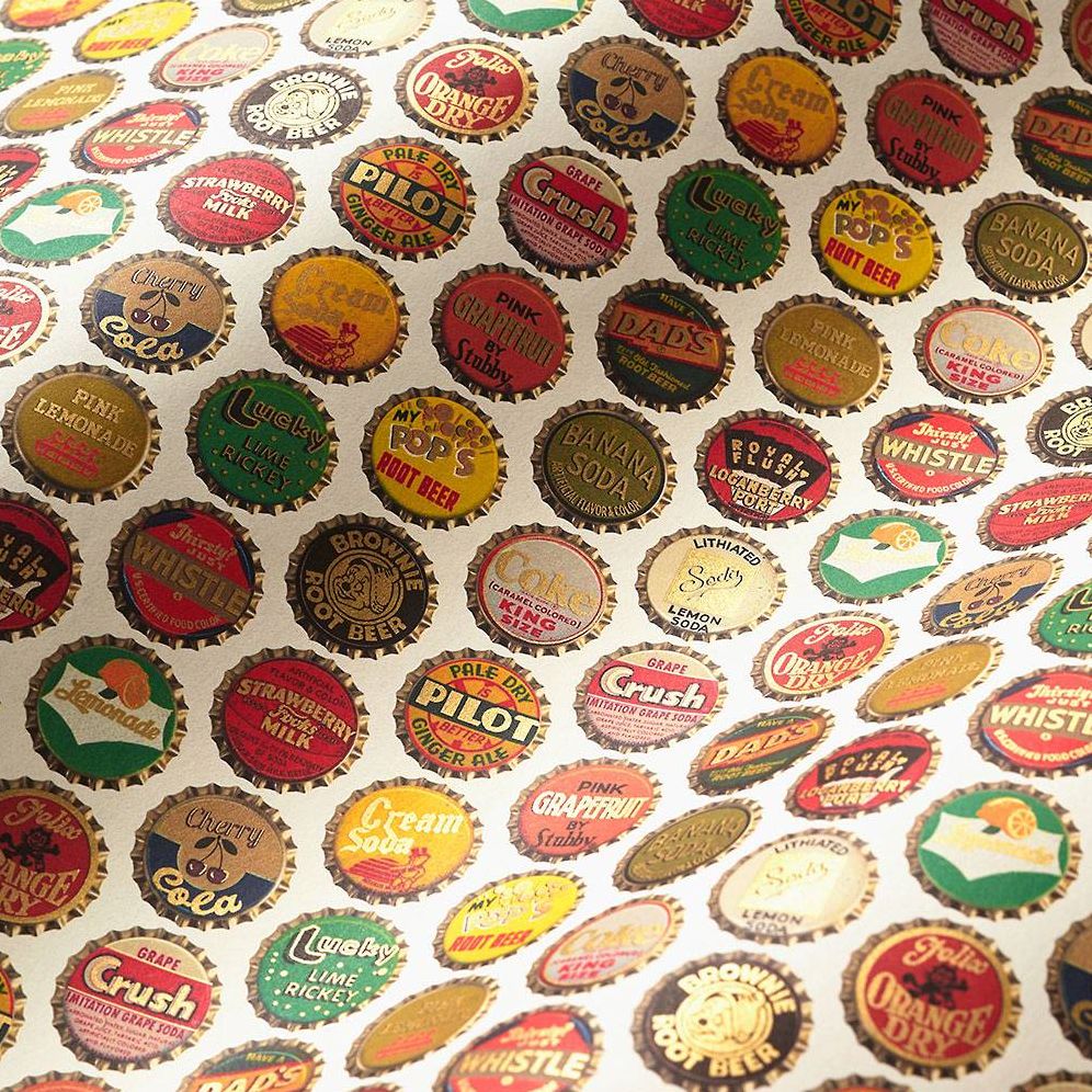 Bottle Caps Handmade Paper