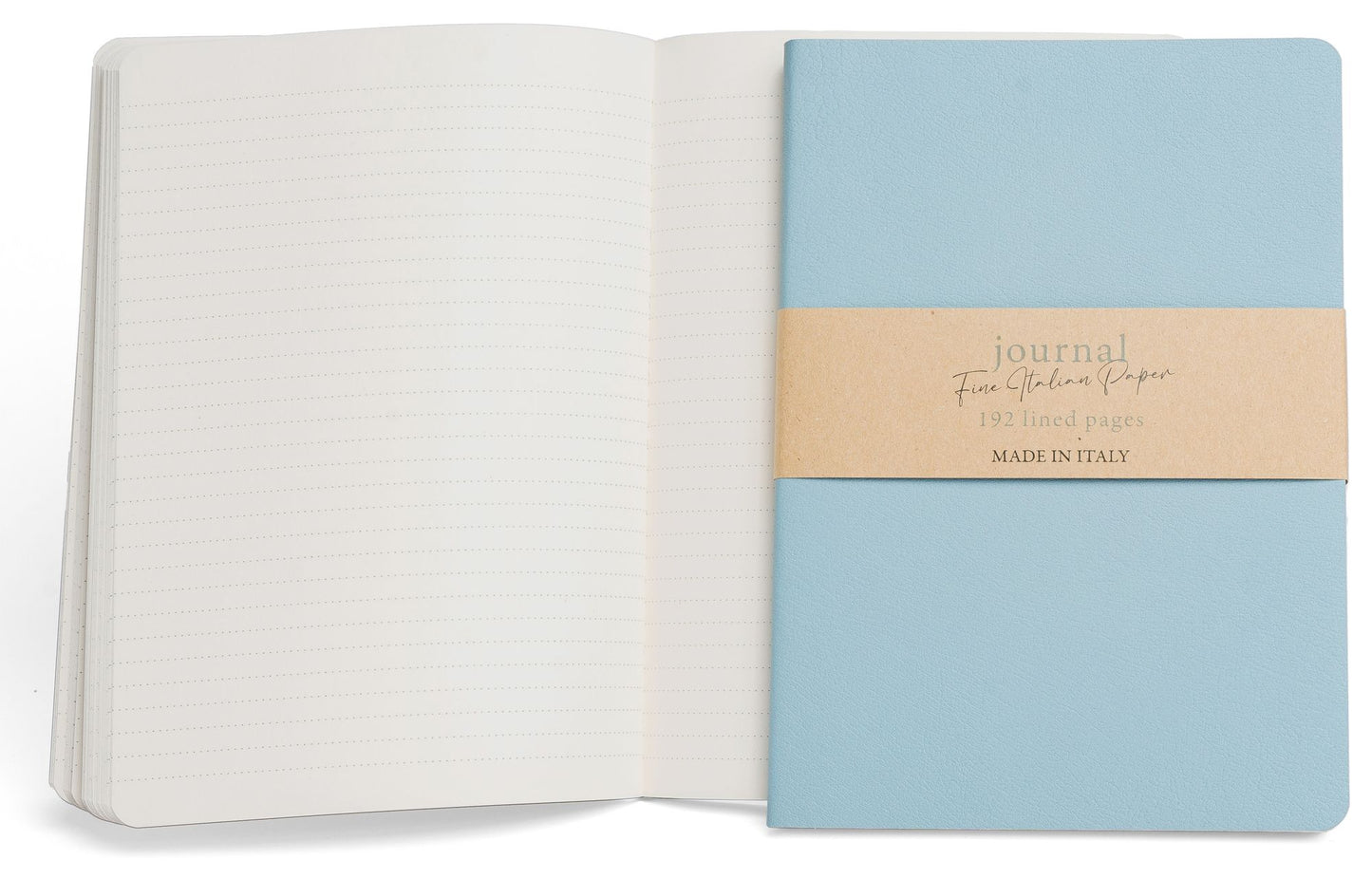 Serenity Blue Recycled Leather Journal