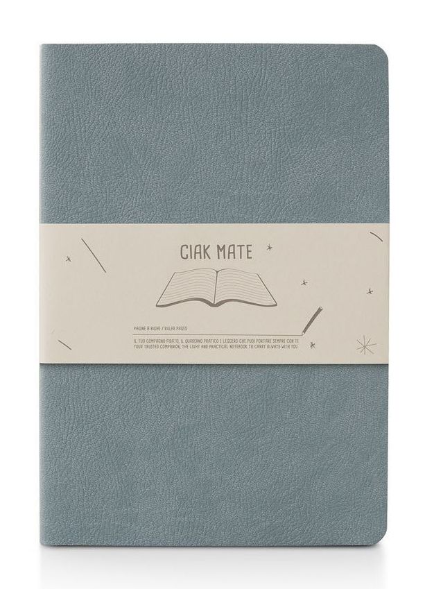 Ciak Mate Soft Pebbled Lined Journal 6x8 Acqua