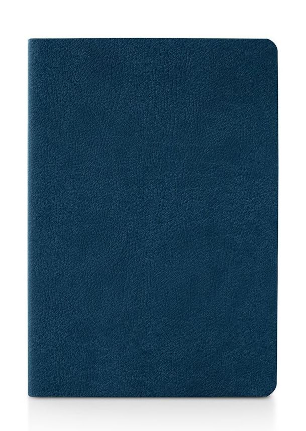 Ciak Mate Soft Pebbled Lined Journal 6x8 Blue