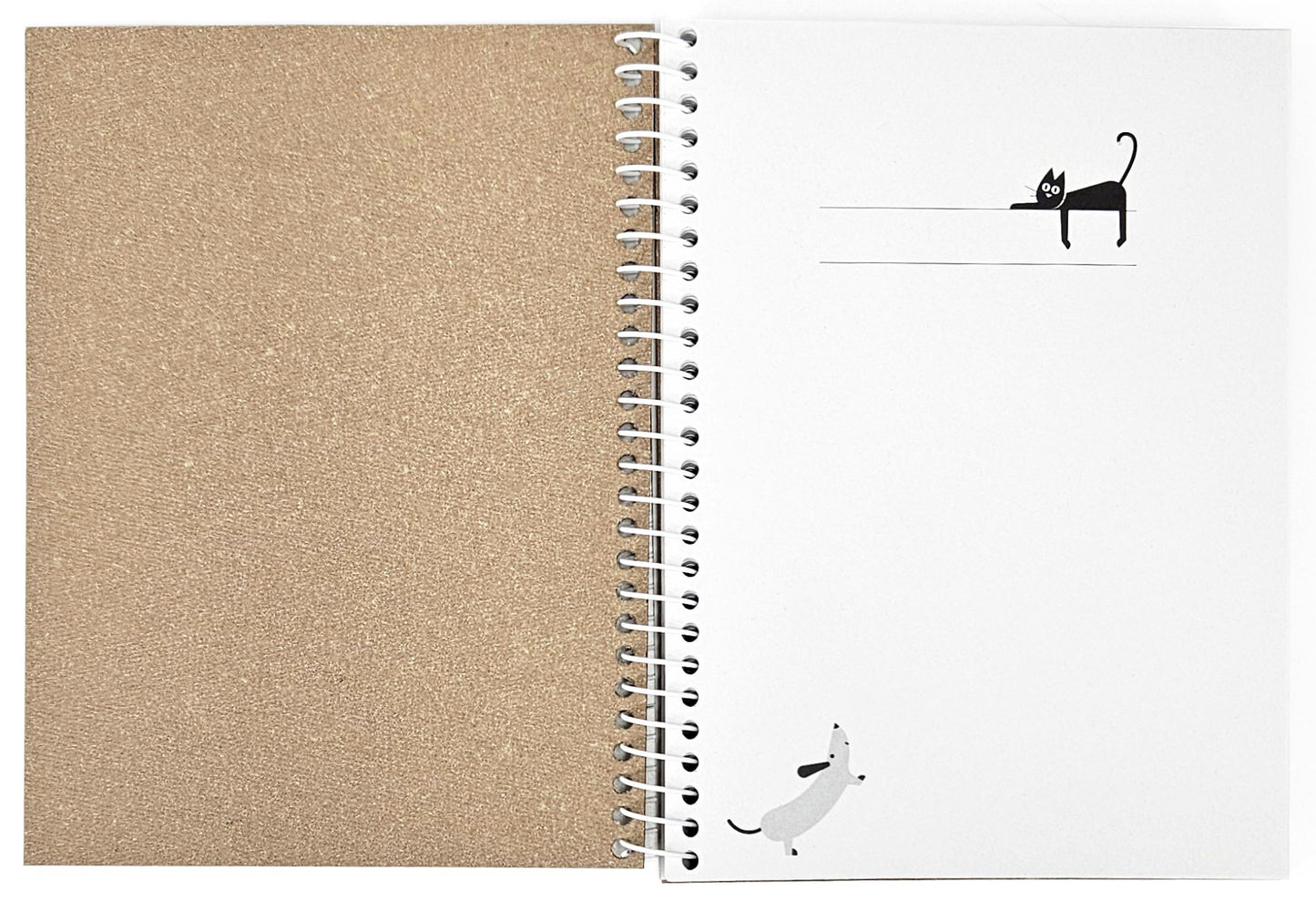 Spiral Cat and Dog Notebook - Exclusive