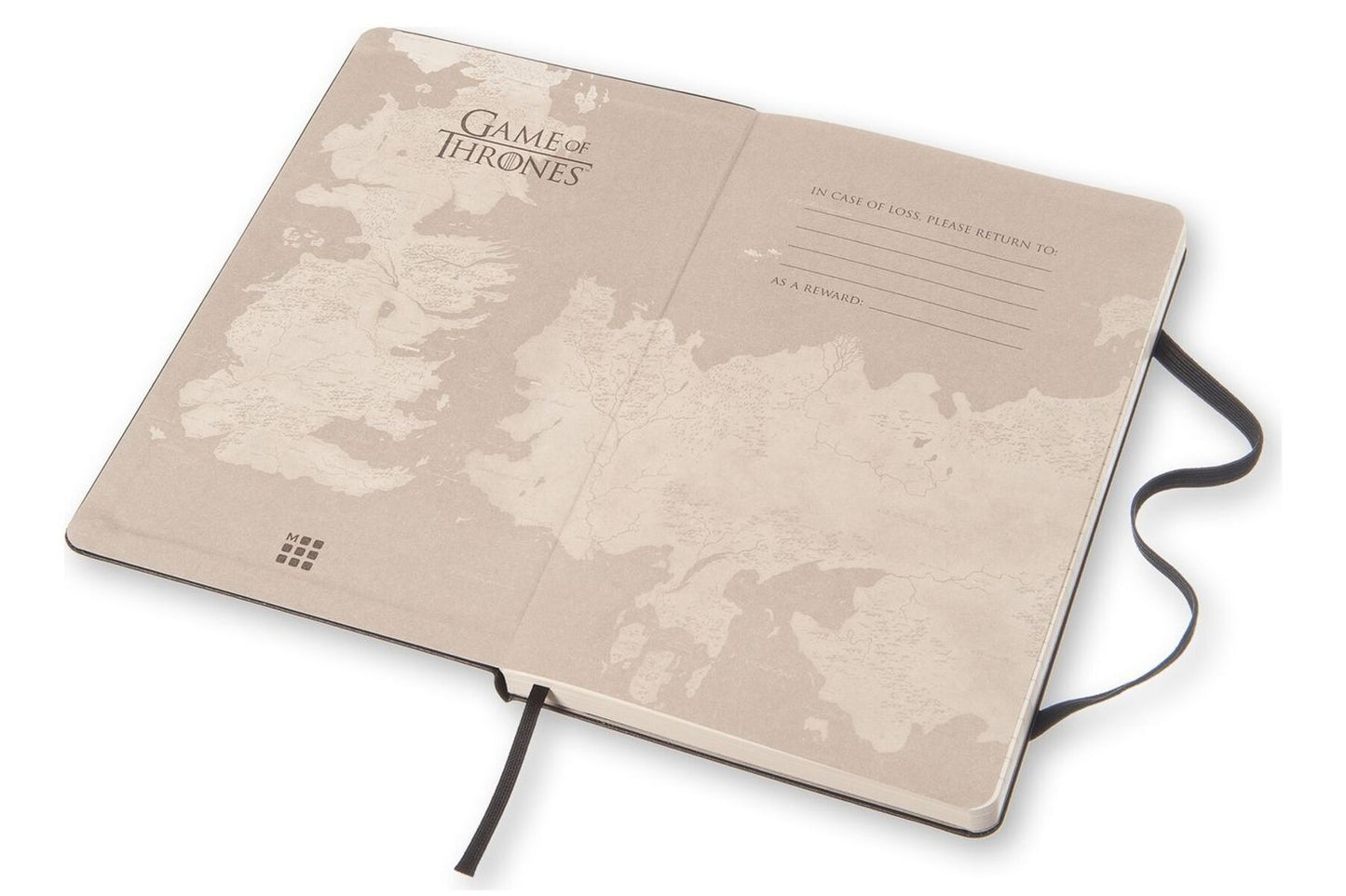 Moleskine Game of Thrones Limited Edition Notebook, Large, Ruled, Black, Hard Cover (5 x 8.25)