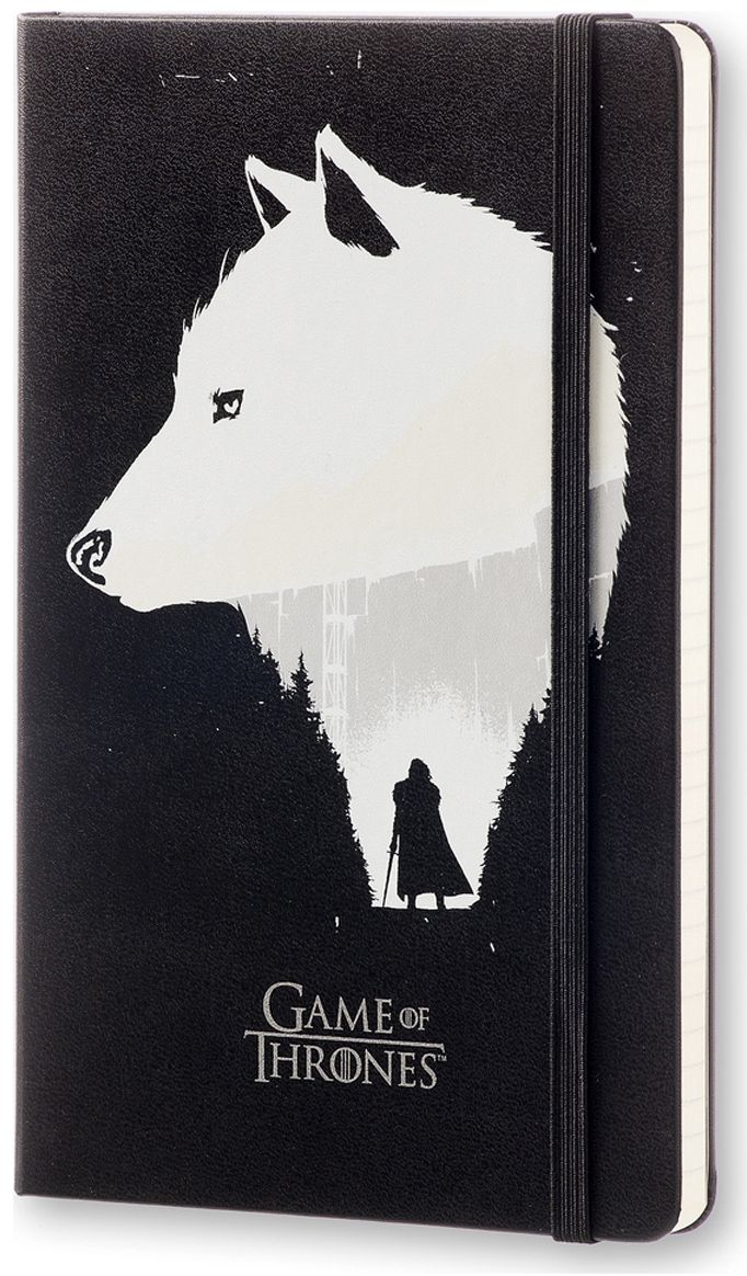 Moleskine Game of Thrones Limited Edition Notebook, Large, Ruled, Black, Hard Cover (5 x 8.25)