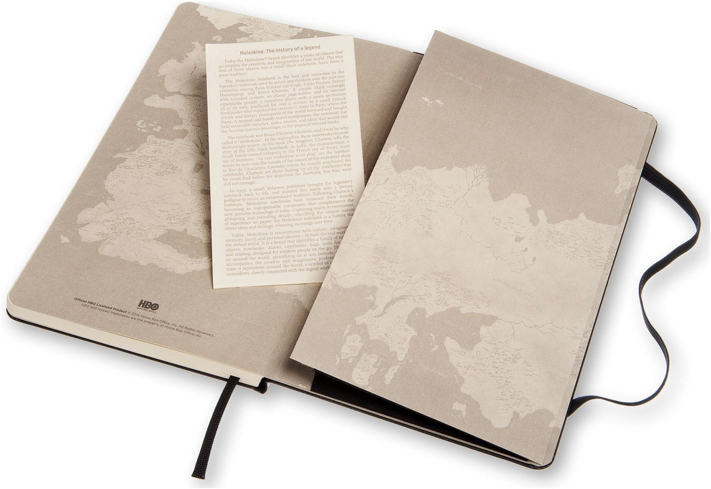 Moleskine Game of Thrones Limited Edition Notebook, Large, Ruled, Black, Hard Cover (5 x 8.25)