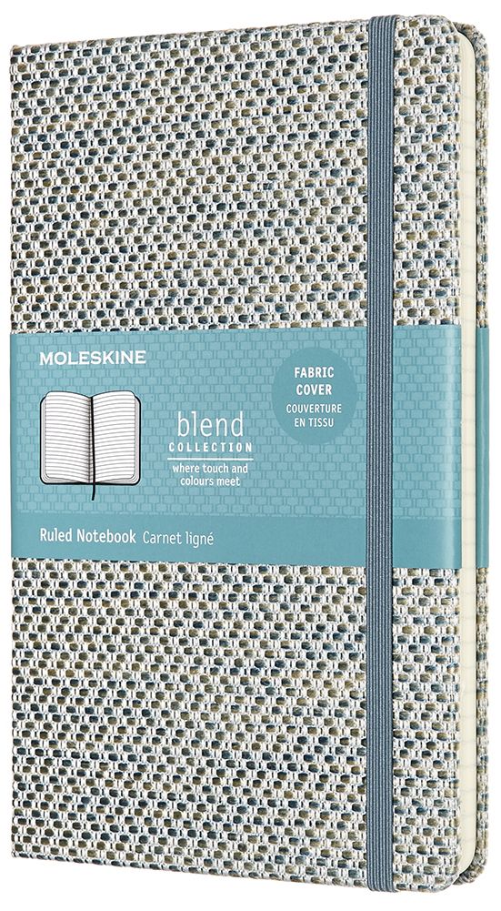 Moleskine Blend Limited Collection Notebook, Large, Ruled, Blue (5 x 8.25)