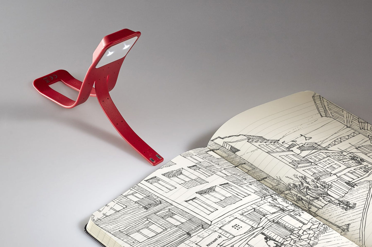 Moleskine Booklight, Scarlet Red