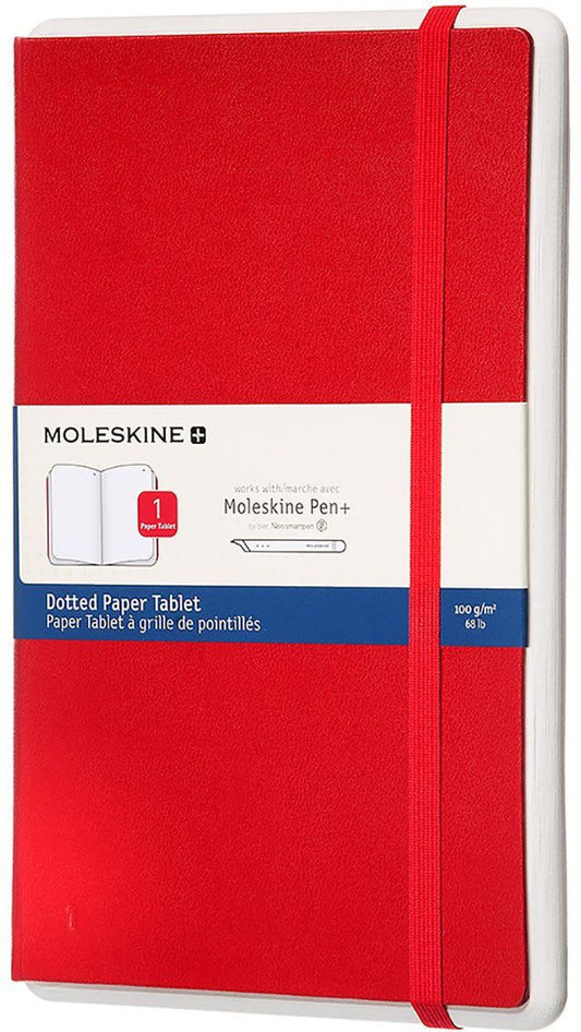 Moleskine Paper Tablet, Red with Dotted pages