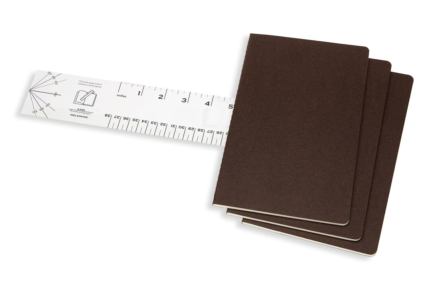 Moleskine Cahier Journal, Large, Ruled, Coffee Brown (5 x 8.25)