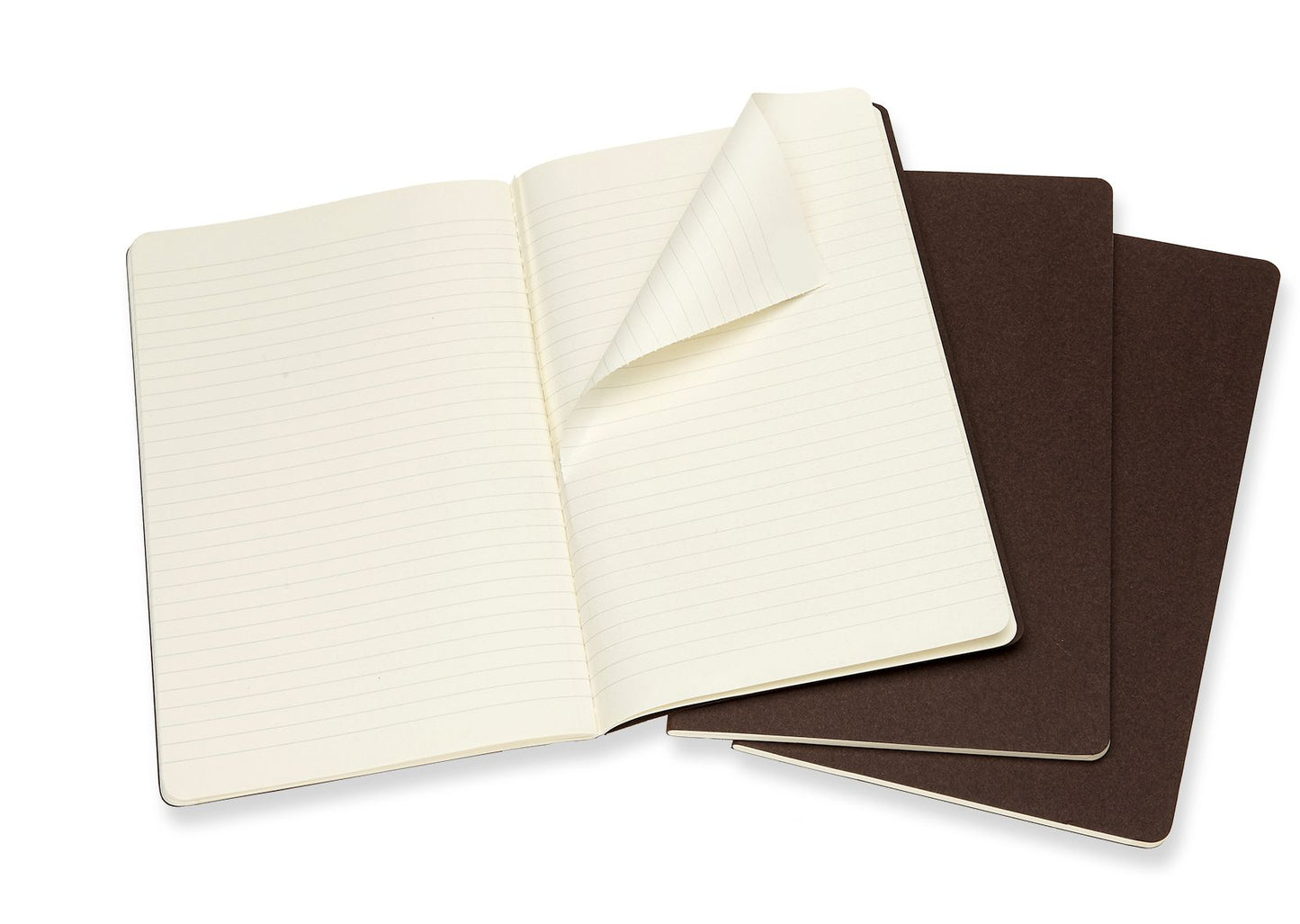 Moleskine Cahier Journal, Large, Ruled, Coffee Brown (5 x 8.25)