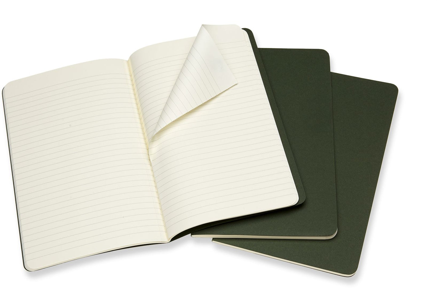 Moleskine Cahier Journal, Large, Ruled, Myrtle Green (5 x 8.25)