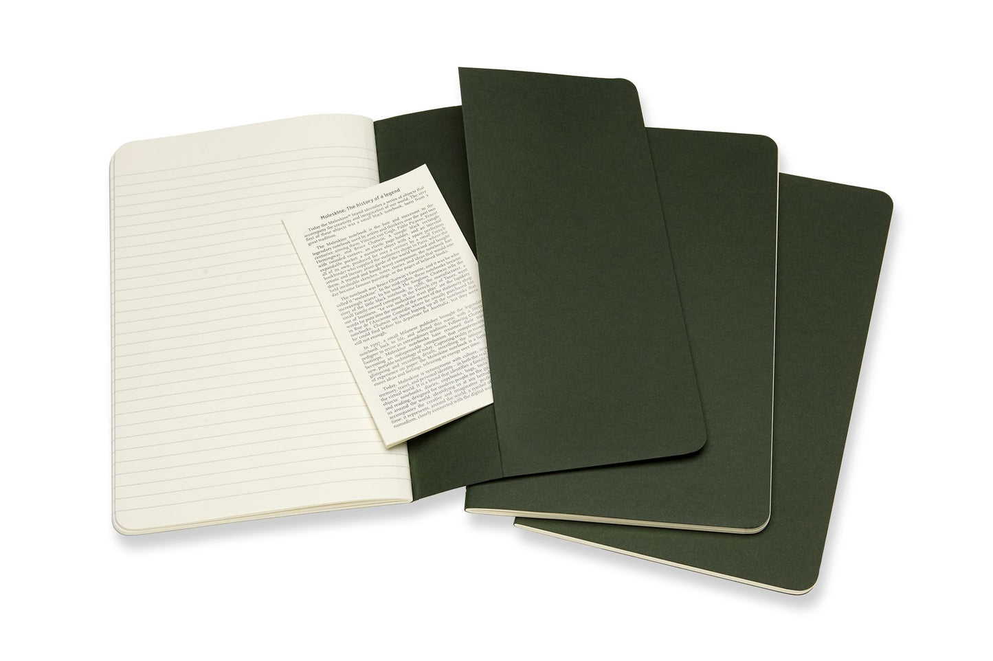 Moleskine Cahier Journal, Large, Ruled, Myrtle Green (5 x 8.25)