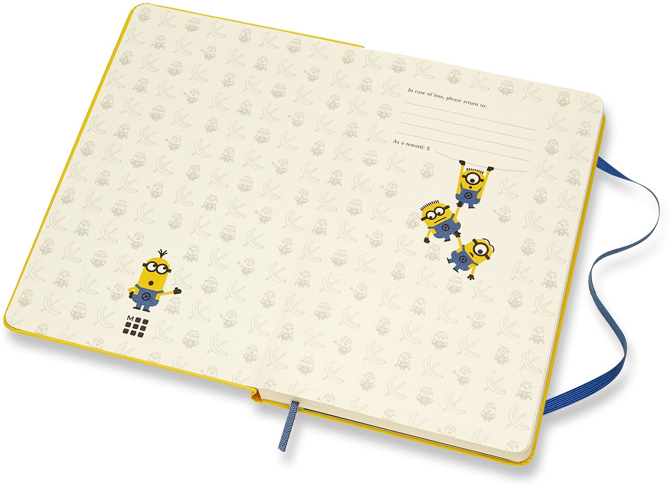 Moleskine Limited Edition Minions, Notebook, Large, Ruled, Sunflower Yellow (5 x 8.25)