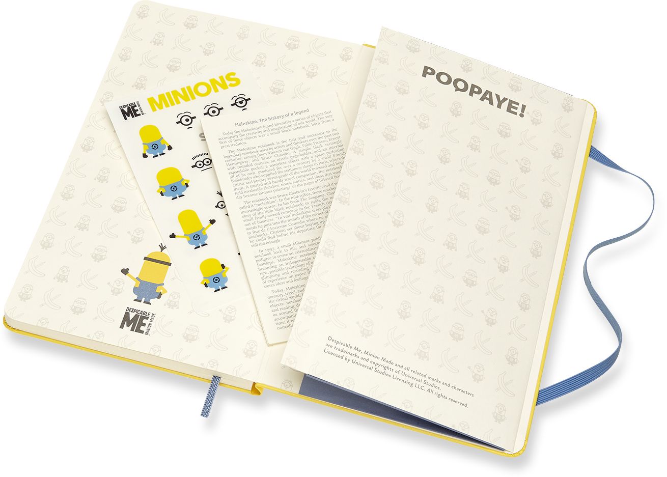 Moleskine Limited Edition Minions, Notebook, Large, Ruled, Sunflower Yellow (5 x 8.25)
