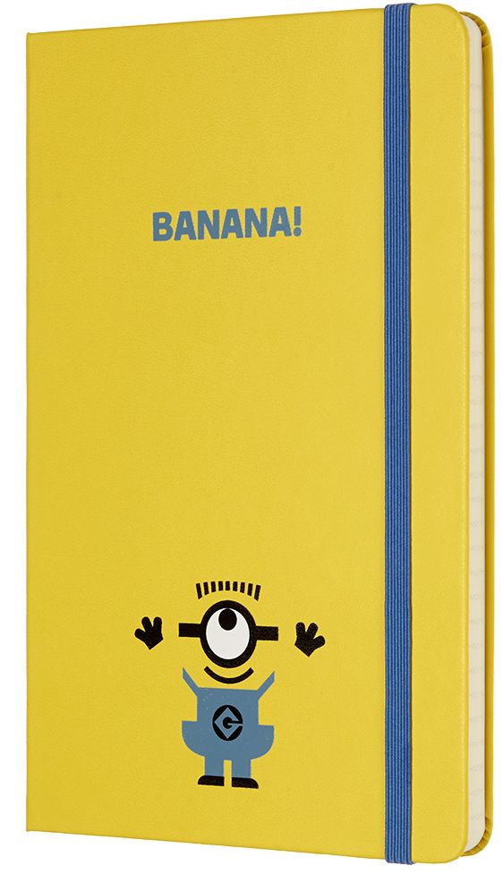 Moleskine Limited Edition Minions, Notebook, Large, Ruled, Sunflower Yellow (5 x 8.25)