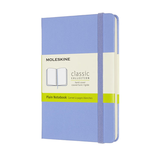 Moleskine Classic Notebook, Pocket, Plain, Hydrangea Blue, Hard Cover (3.5 x 5.5)