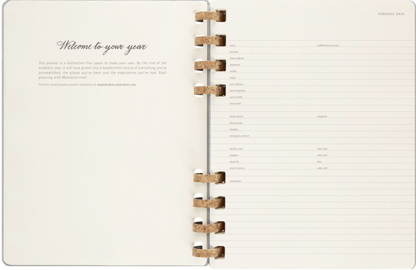 2023 Moleskine Weekly Grey Planner