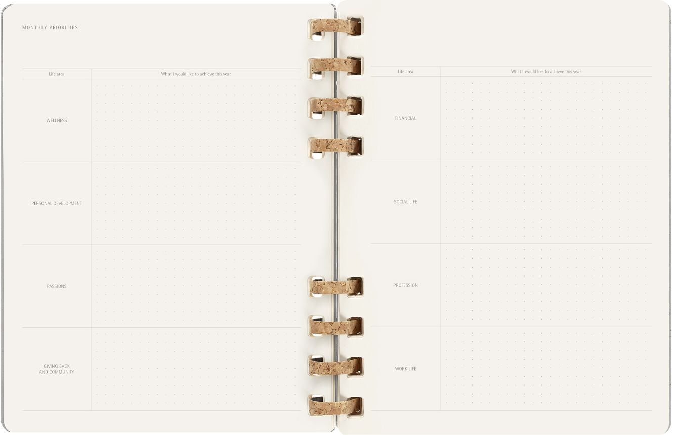 2023 Moleskine Weekly Grey Planner