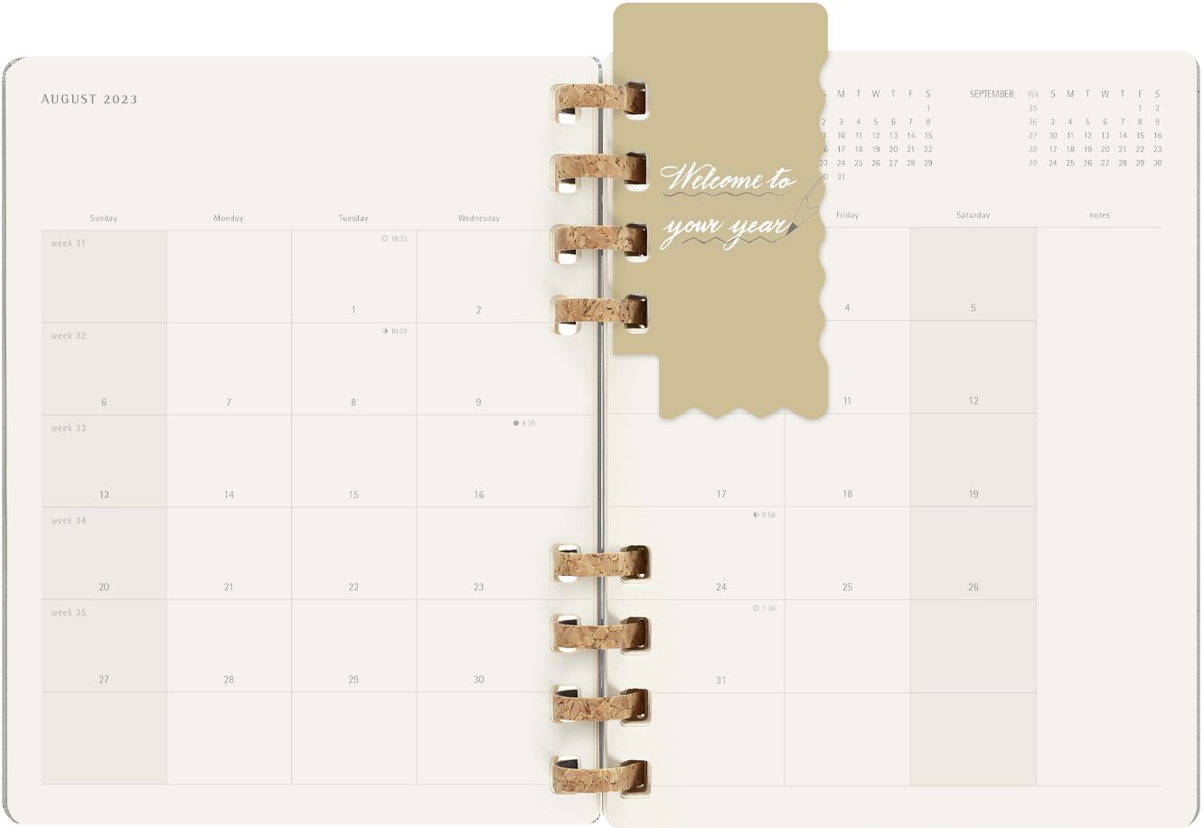 2023 Moleskine Weekly Grey Planner
