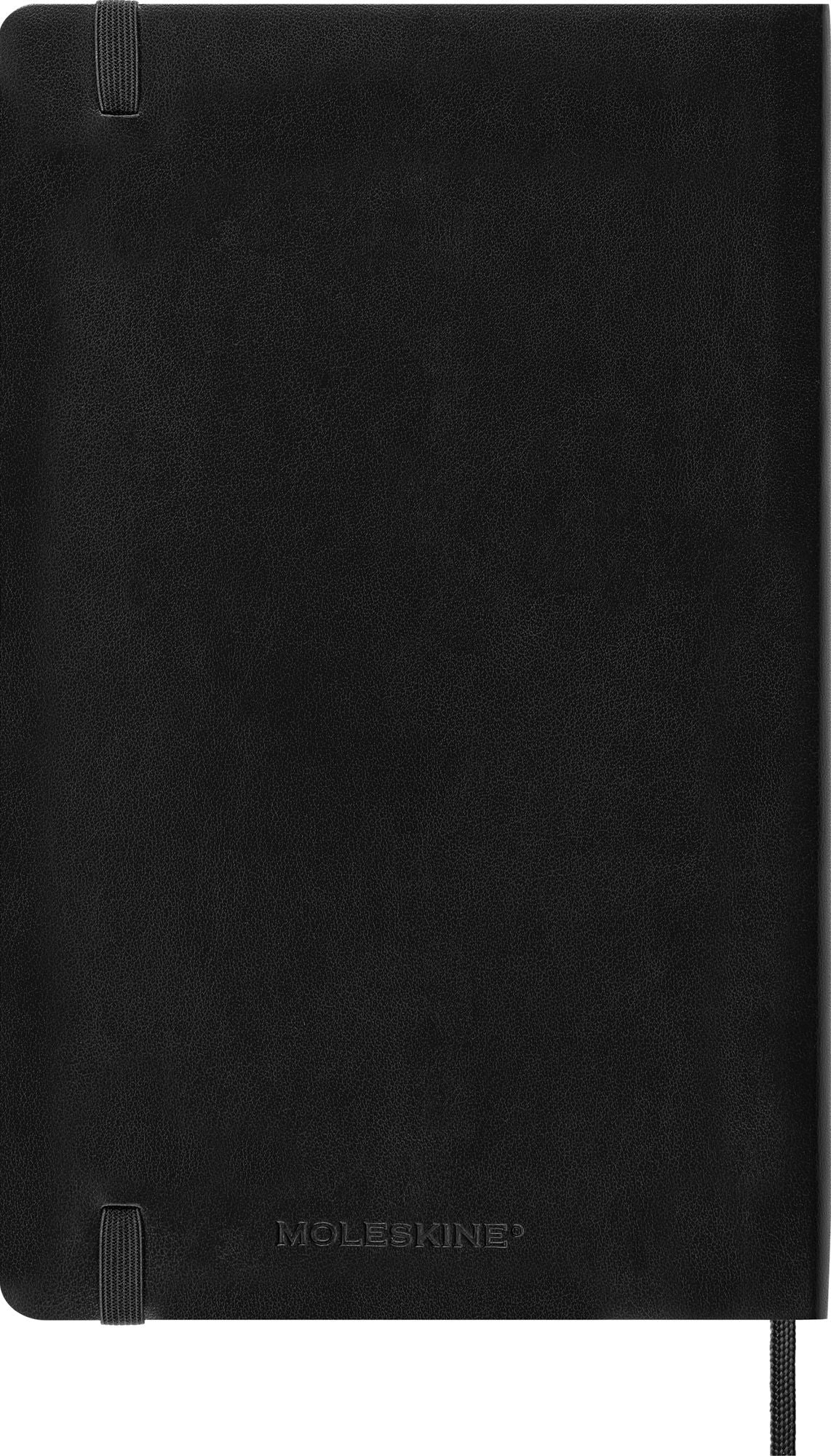 Moleskine Classic 12 Month 2025 Weekly Planner, Soft Cover, Large (5" x 8.25"), Black, 144 pages